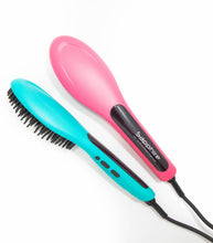 Load image into Gallery viewer, Ceramic Straightening Brush - With Auto shut-off & 360° swivel cord