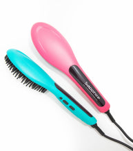 Load image into Gallery viewer, Ceramic Straightening Brush - With Auto shut-off &amp; 360° swivel cord
